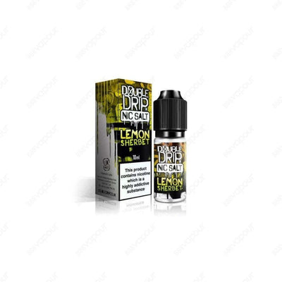 Double Drip Lemon Sherbet Salt E-Liquid | £2.99 | 888 Vapour | BUY 4 FOR £10!* *Offer cannot be used in conjunction with other discounts. Double Drip Lemon Sherbet Salt E-Liquid mixes pleasantly bitter lemons with a fizzy rainbow sherbet! Lemon Sherbet by
