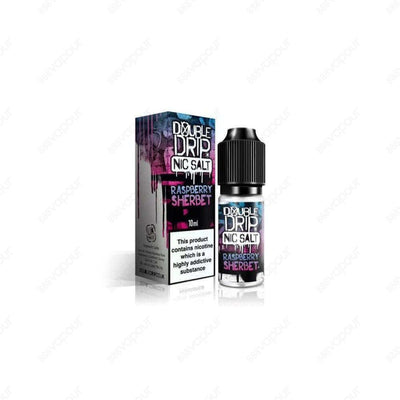 Double Drip Raspberry Sherbet Salt E-Liquid | £2.99 | 888 Vapour | BUY 4 FOR £10!* *Offer cannot be used in conjunction with other discounts. Double Drip Raspberry Sherbet Salt E-Liquid is an explosive mixture of sugar crystals that hit the taste buds wit