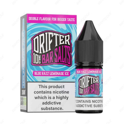 Drifter Bar Salts - Blue Razz Lemonade Ice | £3.49 | 888 Vapour | Drifter Bar Salts Blue Razz Lemonade Ice tantalises with an inviting blueberry and sour raspberry first impression, followed by a rejuvenating icy lemonade finish. Drifter Bar Salts Blue Ra