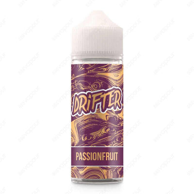 Drifter Passionfruit E-Liquid | £11.99 | 888 Vapour | Drifter Passionfruit e-liquid by Juice Sauz is passionfruit blended with ice. Passionfruit by Drifter is available in a 0mg 100ml shortfill, with space for two 10ml 18mg nicotine shots to create 120ml