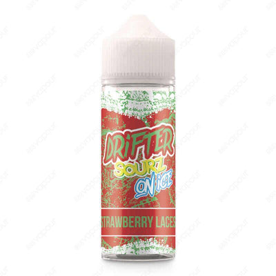 Drifter Sourz Strawberry Laces On Ice E-Liquid | £11.99 | 888 Vapour | Drifter Sourz Strawberry Laces On Ice e-liquid is sour strawberry laces with fizz, blended with ice. Strawberry Laces On Ice by Drifter Sourz is available in a 0mg 100ml shortfill, wit