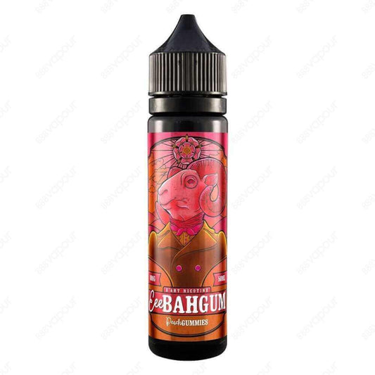 Eee Bah Gum Peach E-Liquid | £9.99 | 888 Vapour | Eee Bah Gum Peach e-liquid by The Yorkshire Vaper is a juicy peach flavour. Peach by Eee Bah Gum is available in a 0mg 50ml shortfill, with space for one 10ml 18mg nicotine shot to create 60ml of 3mg stren
