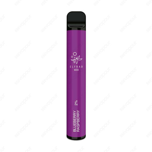 888 Vapour | Elf Bar 600 Blueberry Raspberry Disposable Vape | £4.99 | 888 Vapour | If you're looking to make the switch to vaping but you're not ready to invest in a full vape kit, then the Elf Bar 600 is the perfect choice! The Elf Bar 600 Blueberry Ras