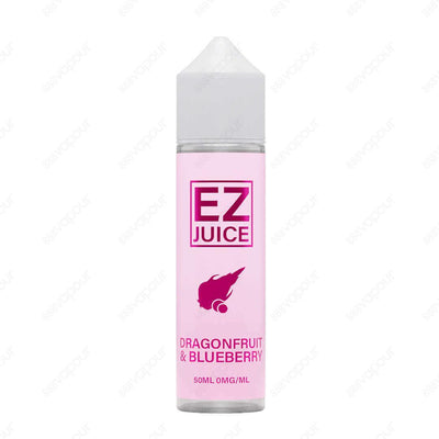 EZ Juice Dragonfruit & Blueberry E-Liquid | £6.99 | 888 Vapour | EZ Juice Dragonfruit & Blueberry e-liquid is an amazing sweet mix of juicy blueberries and fresh dragonfruit. Dragonfruit & Blueberry by EZ Juice is available in a 0mg 50ml shortfill, with s