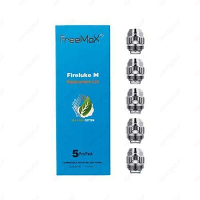 Freemax Fireluke TX Mesh Coils | £10.99 | 888 Vapour | The Freemax Fireluke TX coils are designed for the Freemax Fireluke 2 Mesh Tank, with a 90% tea fibre and 10% cotton blend for super long coil life. Available in 0.15ohm and 0.2ohm resistances.