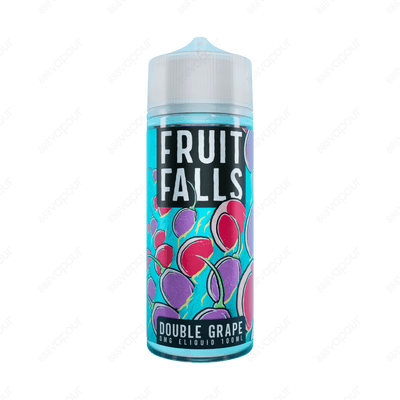 Fruit Falls Double Grape | £14.99 | 888 Vapour | Fruit Falls Double Grape E-Liquid is a sweet mixture of delicious red grapes on the inhale and smooth, dark grapes for a cooling exhale. Double Grape by Fruit Falls is available in a 0mg 100ml shortfill, wi