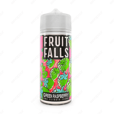 Fruit Falls Green Raspberry | £14.99 | 888 Vapour | Fruit Falls Green Raspberry E-Liquid is a delicious mix of sweet Blue Raspberry and zesty lime. Double Grape by Fruit Falls is available in a 0mg 100ml shortfill, with space for two 10mg 18mg nicotine sh