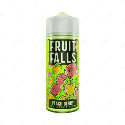 Fruit Falls Peach Berry | £14.99 | 888 Vapour | Fruit Falls Peach Berry E-Liquid perfectly balances the sweet flavours of peach and tangy raspberries for an all-round delicious fruity blend. Peach Berry by Fruit Falls is available in a 0mg 100ml shortfill