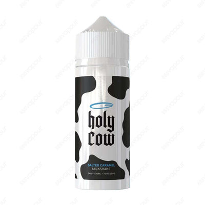 Holy Cow Salted Caramel Milkshake E-liquid | £11.99 | 888 Vapour | Holy Cow Salted Caramel Milkshake E-Liquid is a sweet blend of rich, salty caramel and light, creamy milkshake.Salted Caramel Milkshake by Holy Cow is available in a 0mg 100ml shortfill, w