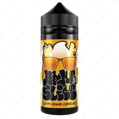 Home Slice Salted Caramel Cheesecake E-Liquid | £11.99 | 888 Vapour | Home Slice Salted Caramel Cheesecake e-liquid is a cheesecake with caramel sauce and sea salt. Salted Caramel Cheesecake by Home Slice is available in a 100ml 0mg shortfill, with space