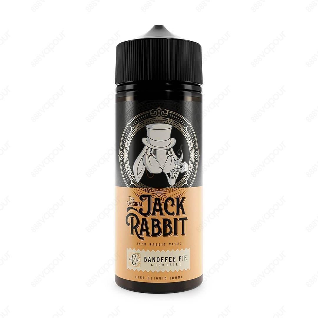 Jack Rabbit Banoffee Pie 100ml E-Liquid | £18.00 | 888 Vapour | Jack Rabbit Banoffee Pie E-Liquid is whipped cream with caramel toffee and banana over a biscuit base. Banoffee Pie by Jack Rabbit is available in a 0mg 100ml shortfill, with space for 2 10ml
