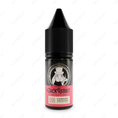 Jack Rabbit Strawberry Cheesecake Salt E-Liquid | £3.95 | 888 Vapour | Jack Rabbit Strawberry Cheesecake nicotine salt e-liquid features rich and creamy notes of traditional cheesecake, complemented by a light, sweet strawberry. Salt nicotine is made from