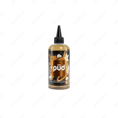 Joe's Juice Pud Butterscotch Popcorn E-Liquid | £13.00 | 888 Vapour | Joe's Juice Pud Butterscotch Popcorn e-liquid features freshly popped, buttery popcorn kernels, lavishly coated in sweet and sticky butterscotch. Butterscotch Popcorn by Joe's Juice is
