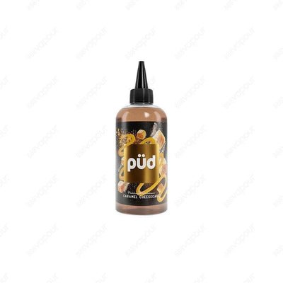 Joe's Juice Pud Caramel Cheesecake E-Liquid | £13.00 | 888 Vapour | Joe's Juice Pud Caramel Cheesecake e-liquid features the finest Italian ricotta, folded under a sweet blanket of caramel with a hint of vanilla and butter biscuit. Caramel Cheesecake by J