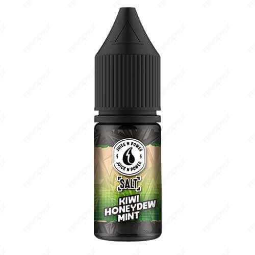 Juice N Power Kiwi Honeydew Mint Salt E-Liquid | £3.95 | 888 Vapour | Juice N Power Kiwi Honeydew Mint nicotine salt e-liquid is a honeydew and berry partnership topped off with a refreshing kiwi mint. Salt nicotine is made from the same nicotine found wi