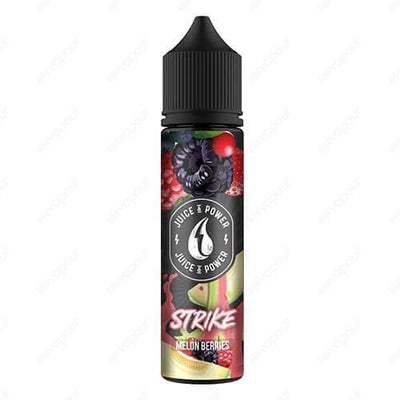 Juice N Power Strike Melon Berries E-Liquid | £7.00 | 888 Vapour | Juice N Power Strike Melon Berries e-liquid is a flawless combination of powerful, ripe melons and eruptive lashings of freshly juiced wild berries generating a flavoursome vortex on your