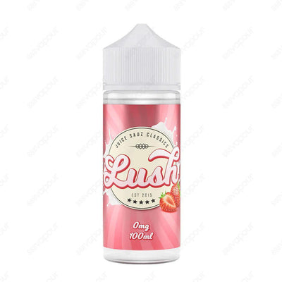 Juice Sauz Lush E-Liquid | £14.99 | 888 Vapour | Juice Sauz Lush e-liquid is a classic from 2015! Freshly picked strawberries blended with smooth cream for an ultimate dessert vape! Lush by Juice Sauz is available in a 0mg 100ml shortfill, with space for