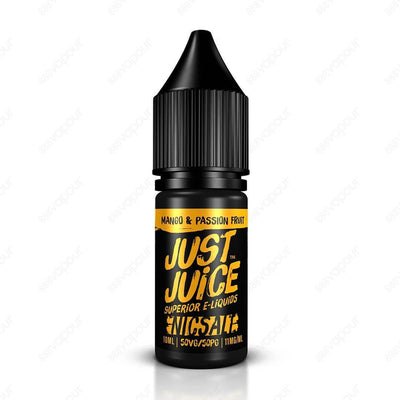 888 Vapour | Just Juice Salts - Mango Passionfruit 10ml | £3.95 | 888 Vapour | Introducing the Just Juice Salts range here at 888 Vapour! Our Just Juice Salts range has a 50/50 PG/VG ratio for a smoother vaping experience, and contains 11mg or 20mg nicoti