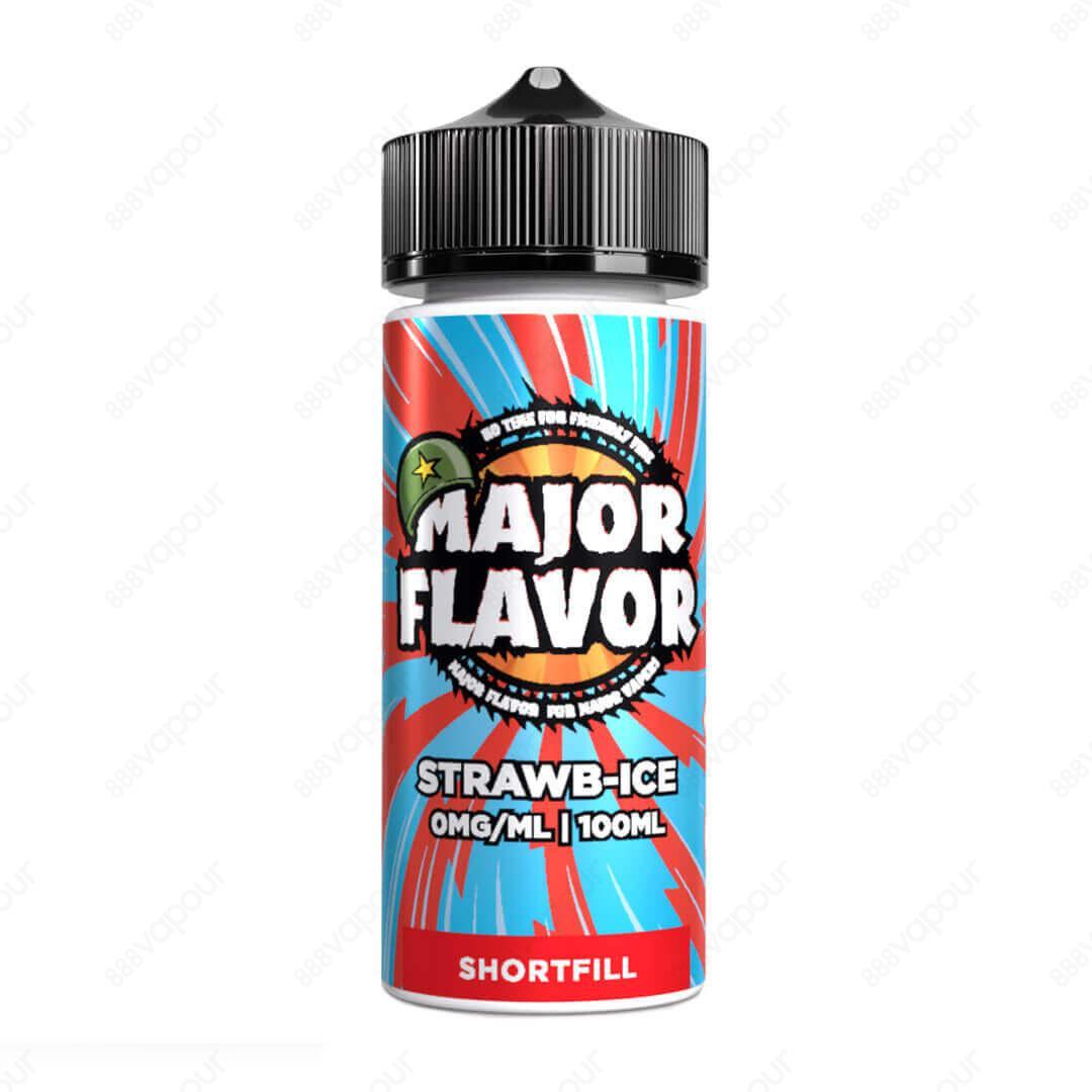 Major Flavor Strawb-Ice E-Liquid | £9.99 | 888 Vapour | Major Flavor Strawb-Ice E-Liquid combines sweet and ripe strawberries with cool, refreshing ice to create the perfect fruity flavour, with a smooth exhale. Strawb-Ice by Major Flavor is available in