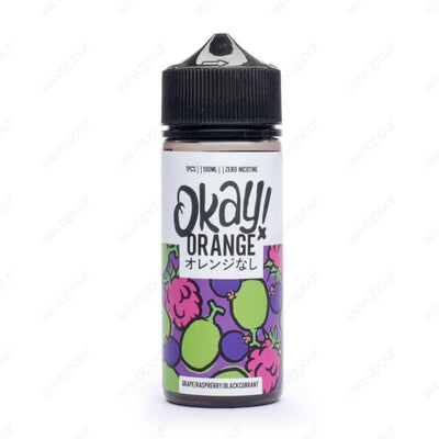 Okay Orange Grape Raspberry and Blackcurrant E-Liquid | £14.99 | 888 Vapour | Okay Orange Grape Raspberry and Blackcurrant E-Liquid is a sweet combination of sharp fruity flavours perfect for an all day vape! Grape Raspberry and Blackcurrant by Okay Orang