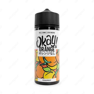 Okay Orange Peach Apricot E-Liquid | £14.99 | 888 Vapour | Okay Orange Peach Apricot e-liquid is a blend of juicy peaches and apricots for a delicious fruity vape! Peach Apricot by Okay Orange is available in a 0mg 100ml shortfill, with space to add two 1
