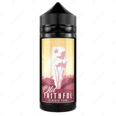 Old Faithful Classic Pear E-Liquid | £11.99 | 888 Vapour | Old Faithful Classic Pear e-liquid is a sharp pear candy flavour. Classic Pear by Old Faithful is available in a 100ml 0mg shortfill, with space to add two 10ml 18mg nicotine shots to create 120ml