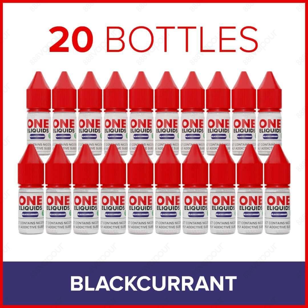One ELiquids Blackcurrant E-Liquid | £15.00 | 888 Vapour | One Eliquids Blackcurrant is the ultimate berry flavoured 10ml! This succulently sweet and tangy fruit blend is ideal for starter kits and pod systems thanks to its 50PG/50VG ratio. Offering unbea