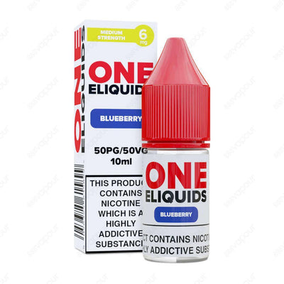 One ELiquids Blueberry E-Liquid | £1.00 | 888 Vapour | One Eliquids Blueberry is the ultimate fruit flavoured 10ml! This sweet and tangy blend is ideal for starter kits and pod systems thanks to its 50PG/50VG ratio. Offering unbeatable value for money and