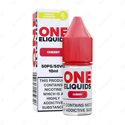 One ELiquids Cherry E-Liquid | £1.00 | 888 Vapour | One Eliquids Cherry is the ultimate sweet and sour 10ml! This classic fruit blend is ideal for starter kits and pod systems thanks to its 50PG/50VG ratio. Offering unbeatable value for money and a wide r