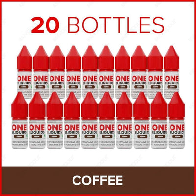 One ELiquids Coffee E-Liquid | £15.00 | 888 Vapour | One Eliquids Coffee is the ultimate morning brew in a 10ml! This classic coffee blend is ideal for starter kits and pod systems thanks to its 50PG/50VG ratio. Offering unbeatable value for money and a w
