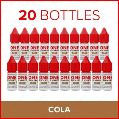 One ELiquids Cola E-Liquid | £15.00 | 888 Vapour | One Eliquids Cola is the ultimate blend of dark sugary sweetness with a bubbly zing to finish! This classic fizzy pop blend is ideal for starter kits and pod systems thanks to its 50PG/50VG ratio. Offerin