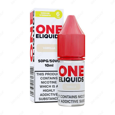 One ELiquids Vanilla E-Liquid | £1.00 | 888 Vapour | One Eliquids Vanilla is a luxuriously rich and floral blend with a subtle sweetness and an enticingly warm inhale. This super-smooth blend is ideal for starter kits and pod systems thanks to its 60PG/40