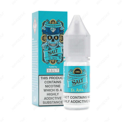 Over The Border El Azul Nicotine Salts | £3.49 | 888 Vapour | Meet El Azul, a delicious fusion of juicy forest berries with a hint of sweet aniseed. Finished with an icy menthol exhale, this sweet and tangy 10ml nicotine salt is the ultimate all-day vape!