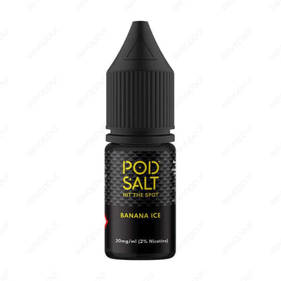 Pod Salt Core Banana Ice Salt E-Liquid | £3.49 | 888 Vapour | Pod Salt Core Banana Ice Salt E-Liquid perfectly infuses ripe bananas with cool menthol.Salt nicotine is made from the same nicotine found within the tobacco plant leaf but requires a different