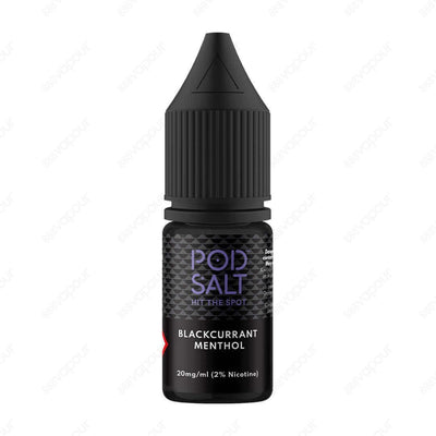 Pod Salt Core Blackcurrant Menthol Salt E-Liquid | £3.49 | 888 Vapour | Pod Salt Core Blackcurrant Menthol Salt E-Liquid is a delicious hit of fresh British blackcurrants, finished with cool icy menthol.Salt nicotine is made from the same nicotine found w