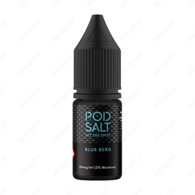 Pod Salt Core Blue Berg Salt E-Liquid | £3.49 | 888 Vapour | Pod Salt Core Blue Berg Salt E-Liquid infuses fresh, fruity blueberries and cool menthol.Salt nicotine is made from the same nicotine found within the tobacco plant leaf but requires a different