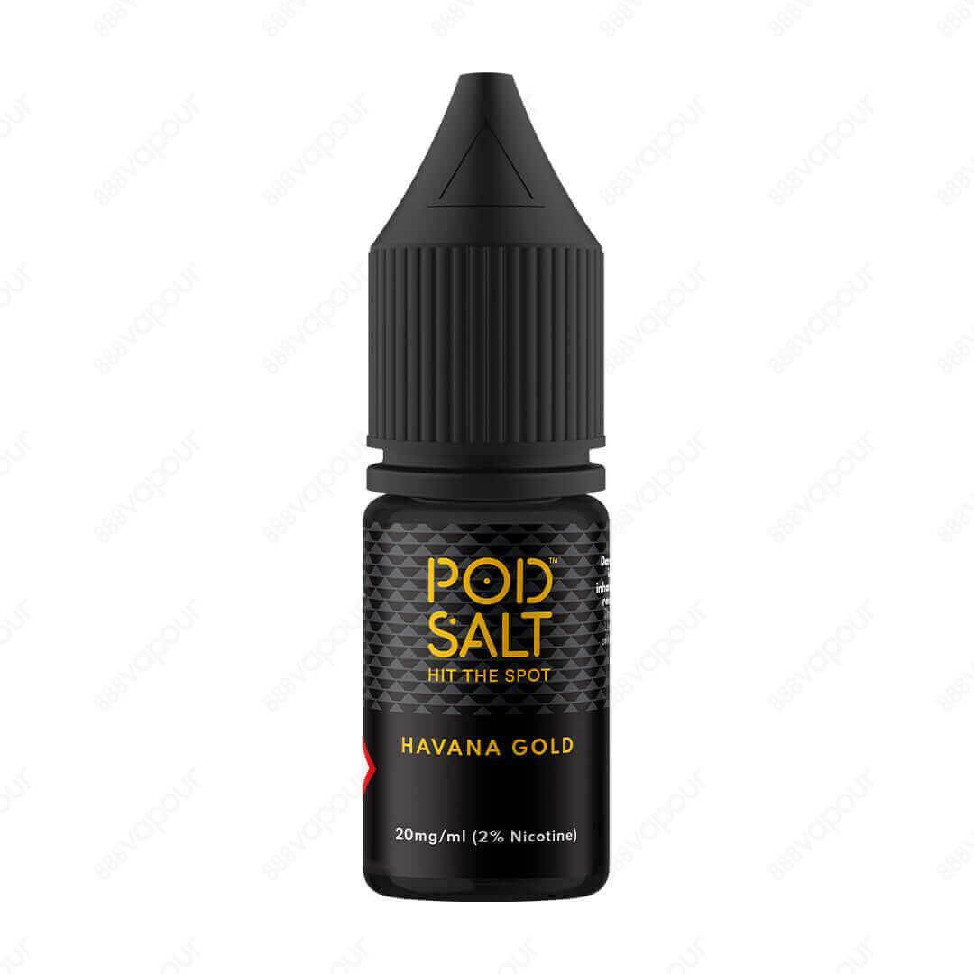 Pod Salt Core Havana Gold Salt E-Liquid | £3.49 | 888 Vapour | Pod Salt Core Havana Gold Salt E-Liquid provides a strong, smoky tobacco flavour.Salt nicotine is made from the same nicotine found within the tobacco plant leaf but requires a different manuf