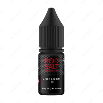 Pod Salt Core Mixed Berries Ice Salt E-Liquid | £3.49 | 888 Vapour | Pod Salt Core Mixed Berries Ice Salt E-Liquid combines sweet strawberries, fresh blueberries and ripe blackcurrants, finished with cool menthol. Salt nicotine is made from the same nicot