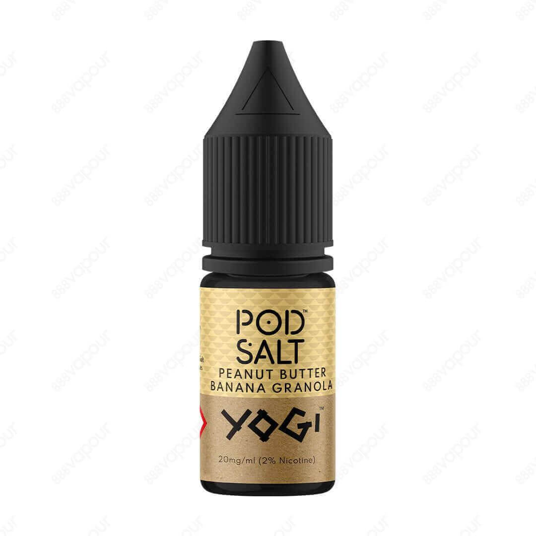 Pod Salt Fusions Yogi Peanut Butter Banana Granola Salt E-Liquid | £4.49 | 888 Vapour | Pod Salt Fusions Peanut Butter Banana Granola Salt E-Liquid blends fresh baked oats, dried banana chunks and rich peanut butter. Salt nicotine is made from the same ni