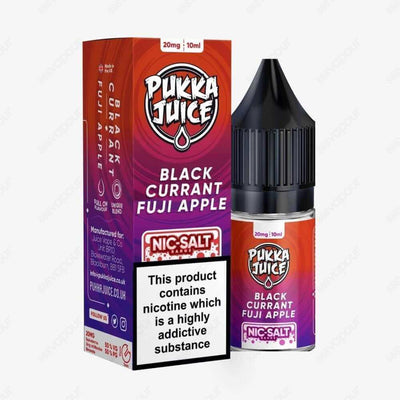 Pukka Juice Blackcurrant Fuji Apple Salt E-Liquid | £3.99 | 888 Vapour | Pukka Juice Blackcurrant Fuji Apple Salt E-Liquid features ripe blackberries paired together with a refreshing lime, mint and ice combo! Salt nicotine is made from the same nicotine
