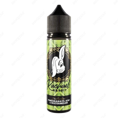 Rachael Rabbit Pomegranate, Kiwi & Watermelon E-Liquid | £10.00 | 888 Vapour | Rachael Rabbit Pomegranate, Kiwi & Watermelon E-Liquid is exotic kiwi fruit blended with deep, sweet pomegranate juiciness perfectly balanced with delicate tones of fresh water
