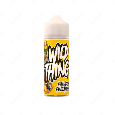 Wild Thing Paradise Pineapple E-Liquid | £8.00 | 888 Vapour | Wild Thing Paradise Pineapple e-liquid is a blended pineapple flavour. Paradise Pineapple by Wild Thing is available in a 0mg 100ml shortfill, with space for two 10ml 18mg nicotine shots to cre